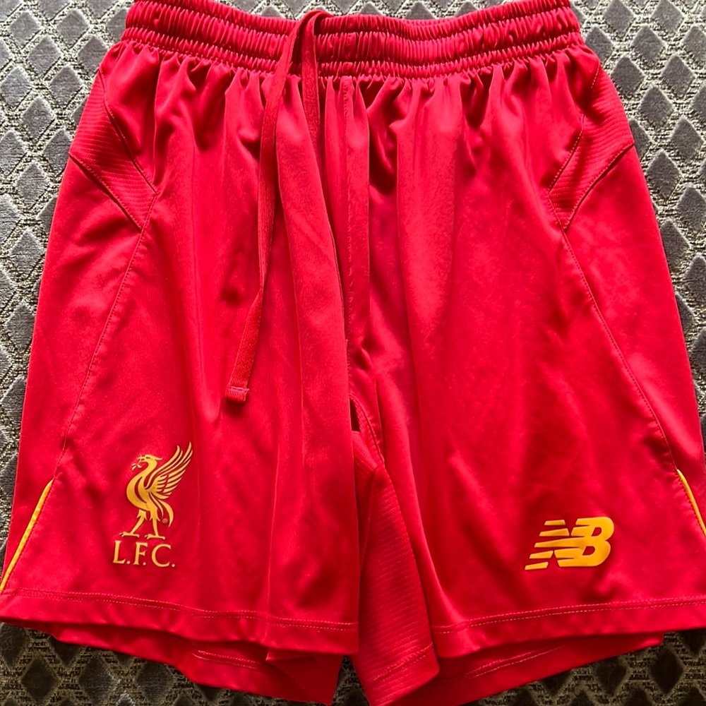 New Balance red Livermore shorts